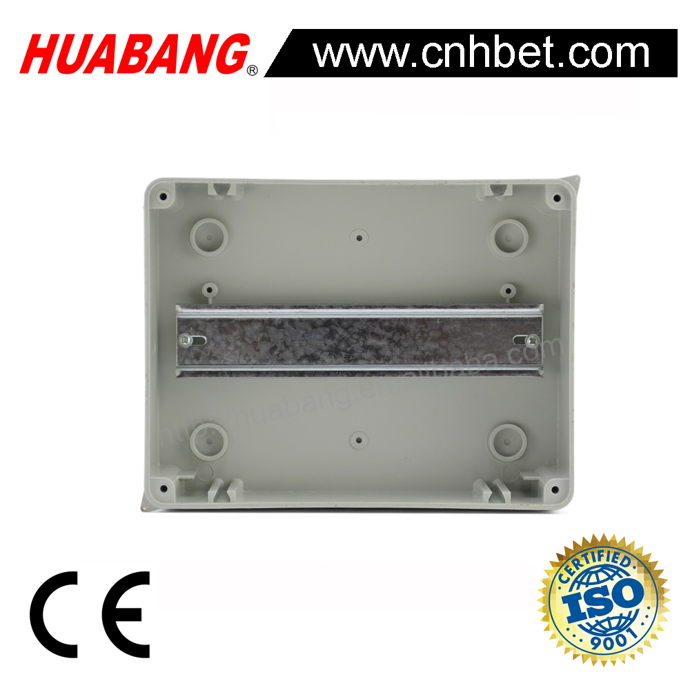 HT-8 Waterproof box IP 54 Circuit Breaker box Distribution Box maximum install 8p din rail product with transparent cover