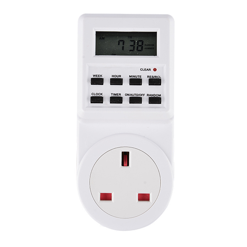 British small screen timer UK switch socket wholesale electronic timer socket