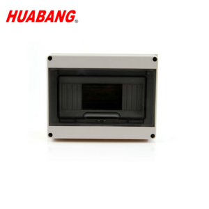 HT-8 Waterproof box IP 54 Circuit Breaker box Distribution Box maximum install 8p din rail product with transparent cover