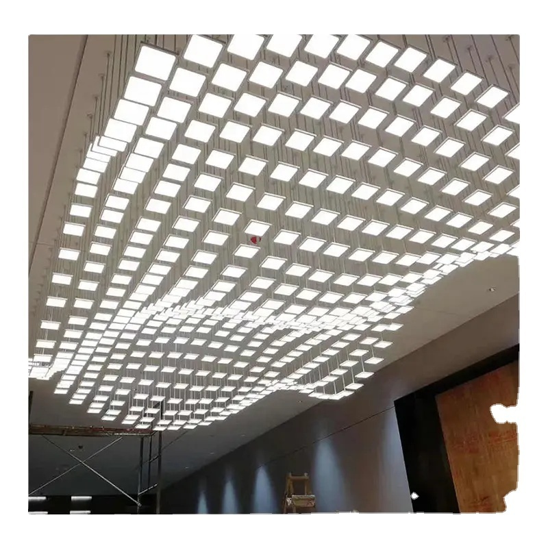 HUABANG Customized Project Hotel Decorative Lighting Fixtures Large Ceiling Crystal Chandelier