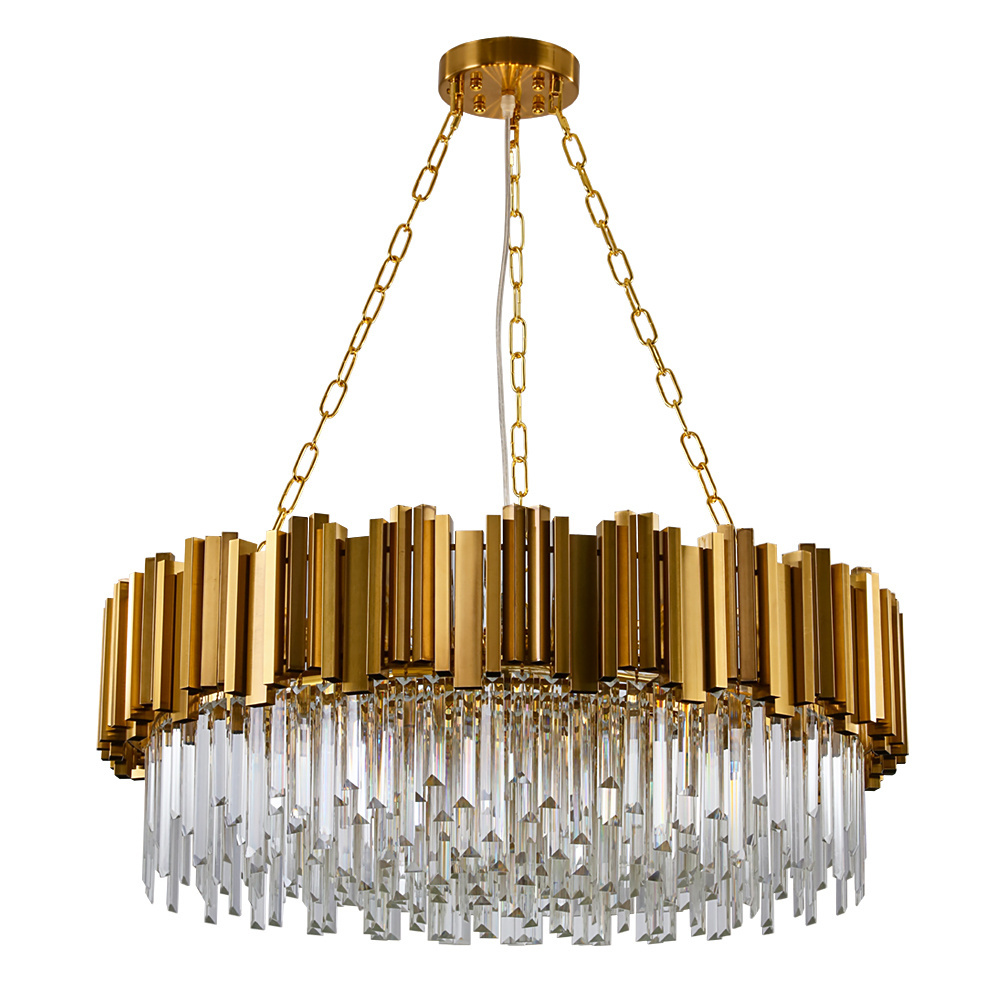 Pendant lamp  ceiling hanging light fixtures  iron lighting living room bedroom hotel crystal modern chandelier