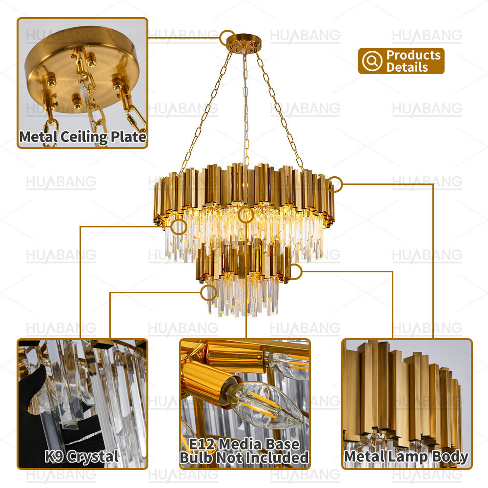 Modern Lighting Luxury Chandelier Restaurant Decorative Crystal Chandelier Living Room Chandelier