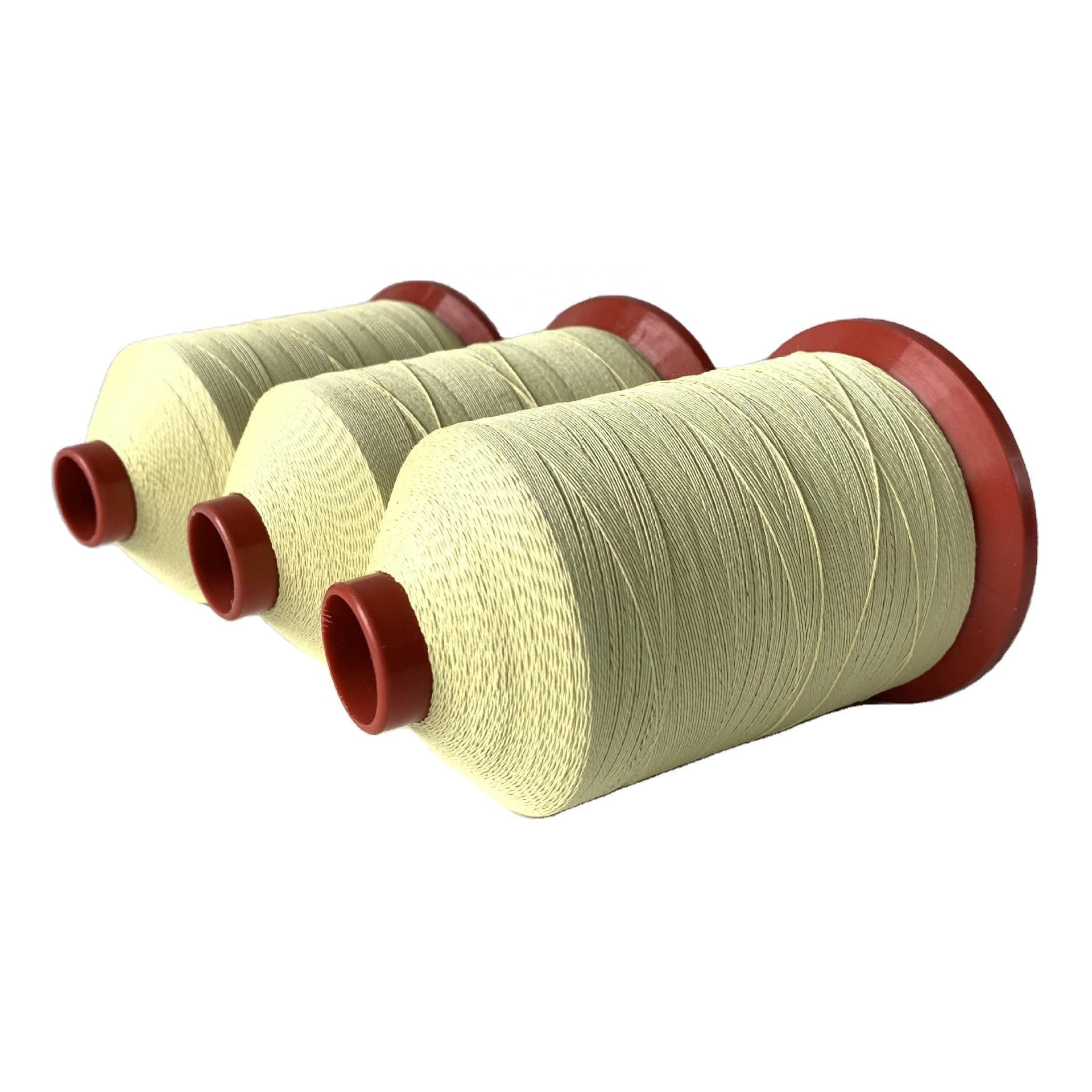 Aramid coated steel wire flame retardant sewing thread high temperature resistant fire insulation protective cover sewing thread