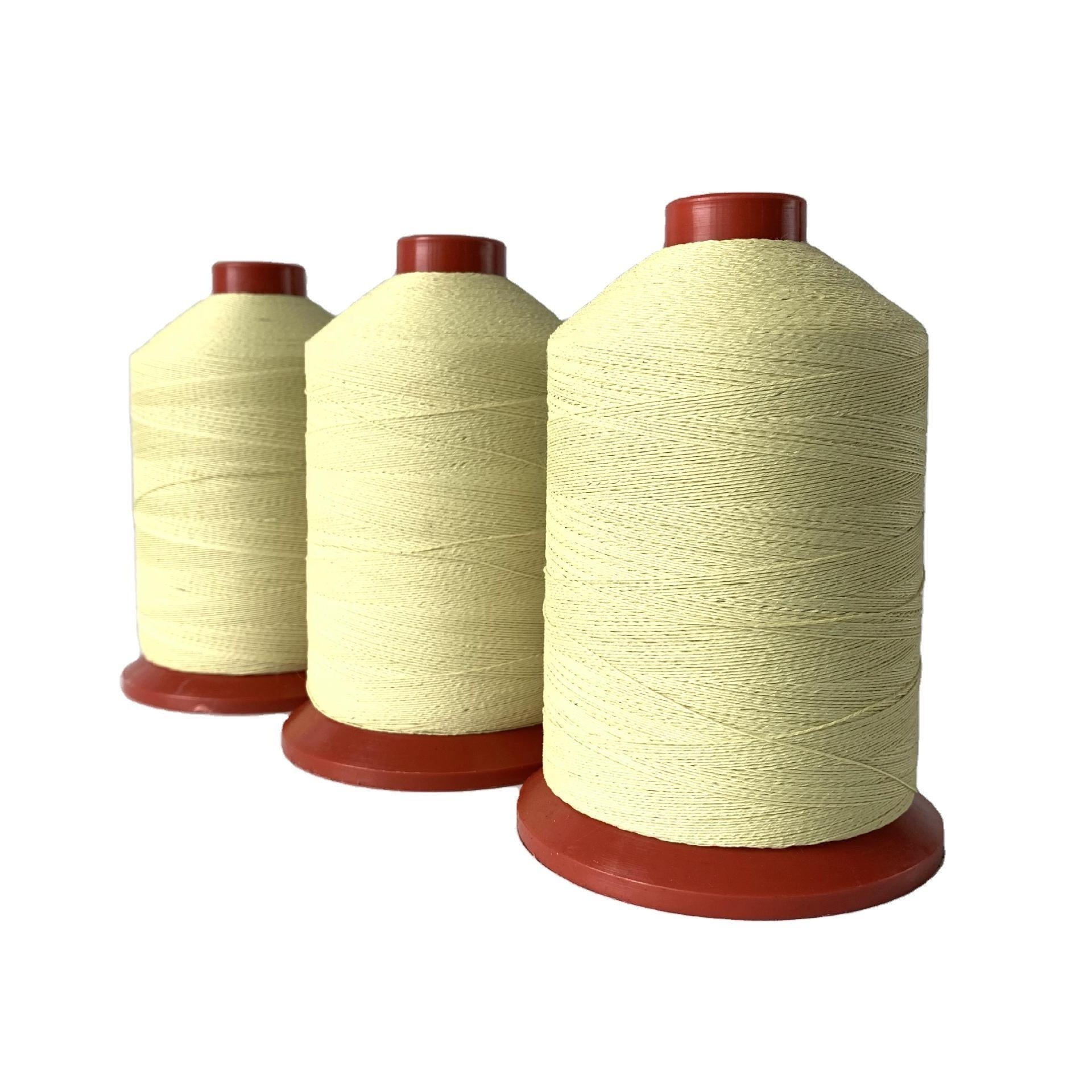 Aramid coated steel wire flame retardant sewing thread high temperature resistant fire insulation protective cover sewing thread