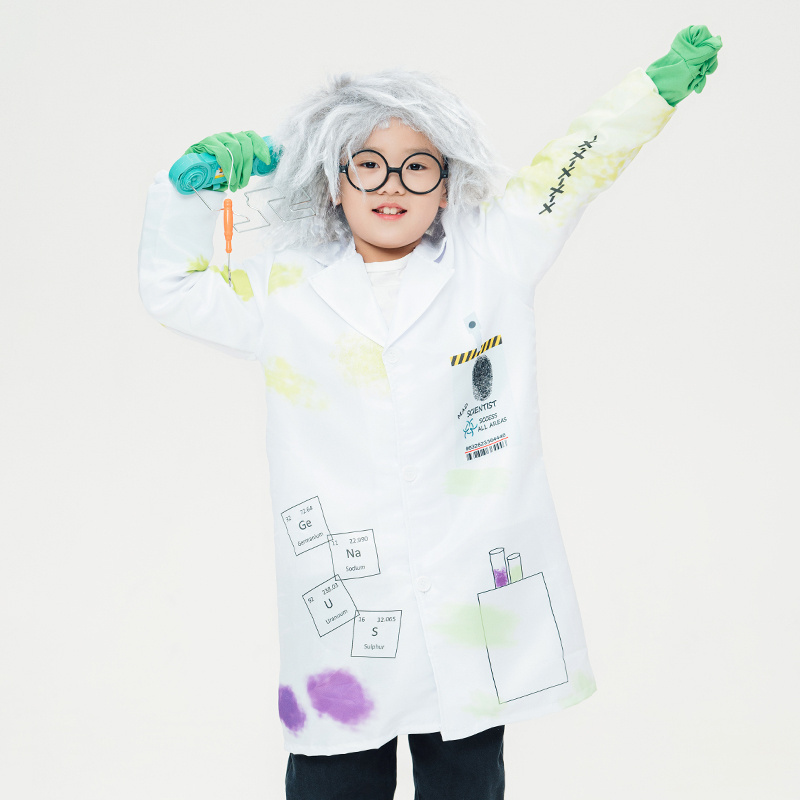 Mad Scientist Children's Cosplay Costume Performance Wear for Kindergarten Students