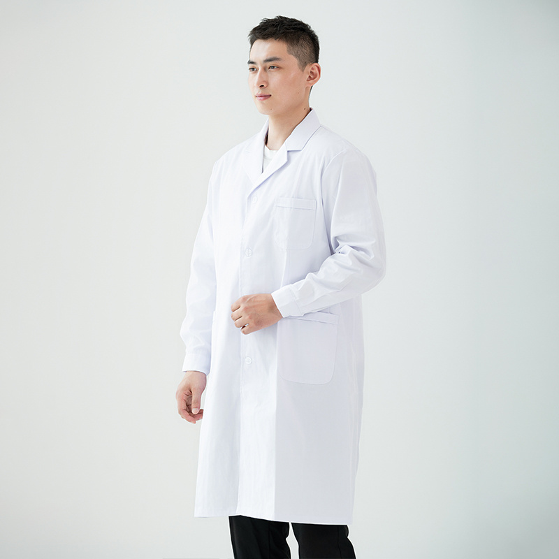 High Quality White Unisex Lab Coats Medical Hospital Beauty Oral Doctor Jackets Nurse Uniform Scrubs