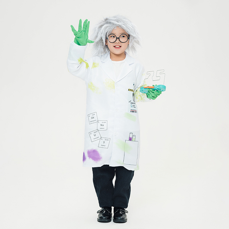 Mad Scientist Children's Cosplay Costume Performance Wear for Kindergarten Students