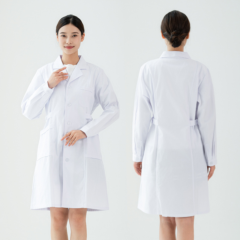 High Quality White Unisex Lab Coats Medical Hospital Beauty Oral Doctor Jackets Nurse Uniform Scrubs