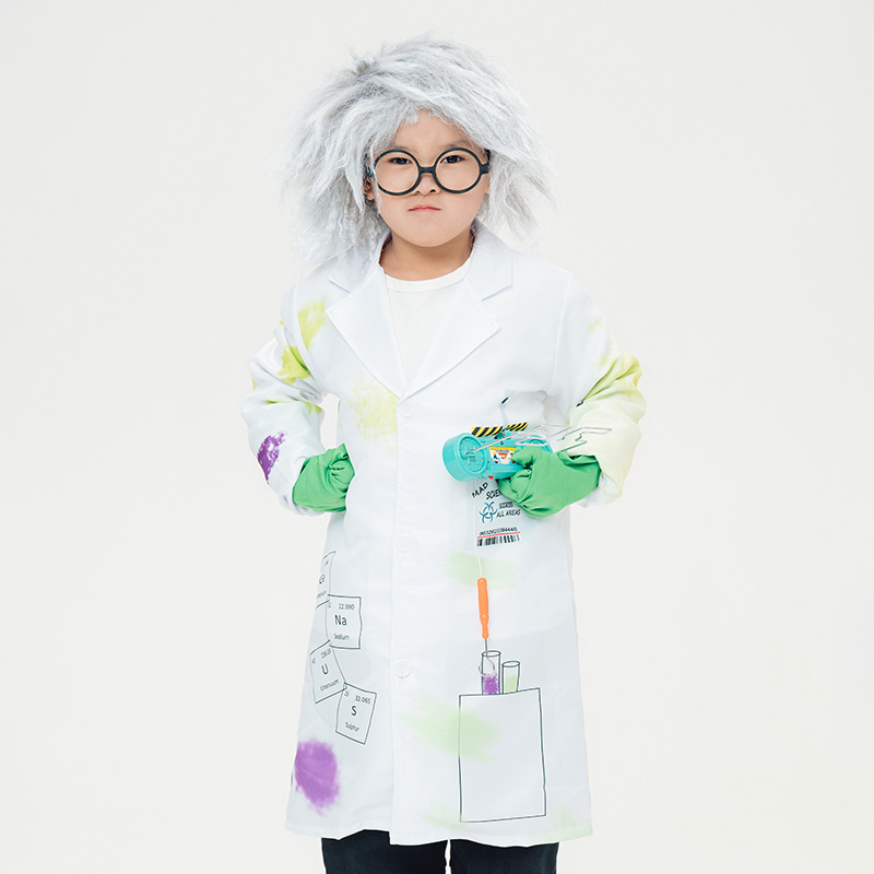 Mad Scientist Children's Cosplay Costume Performance Wear for Kindergarten Students