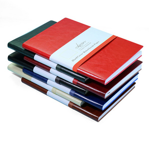 Promotional Custom Soft PU Leather Cover Business Paper Notebook for School/Office Writing