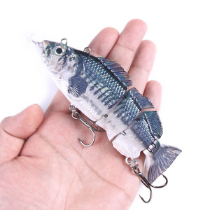 Auto Electric Lure Bait Robotic Swimming electric fishing lure For 4-Segement swimbait USB Rechargeable Flashing LED lures