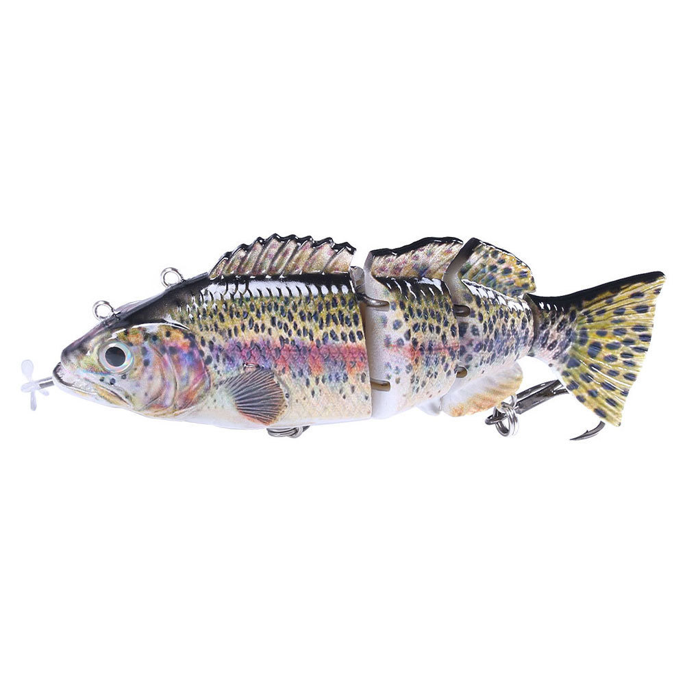 Auto Electric Lure Bait Robotic Swimming electric fishing lure For 4-Segement swimbait USB Rechargeable Flashing LED lures