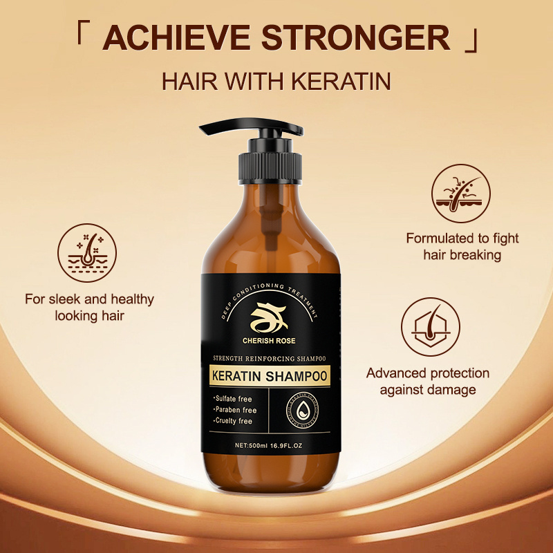 HuaXia Factory Supply Low Cost Sulfate Free Liquid Shampoo Natural Keratin Hair Shampoo