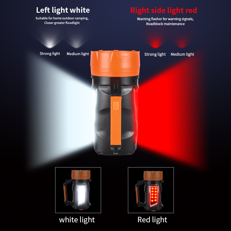 Factory 500lumen 4400mAh lantern worklight spotlight handheld rescue touch Led USB hand generator rechargeable flashlight