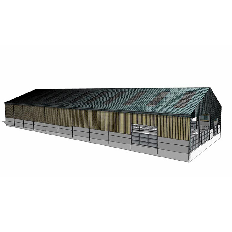 Prefab steel structure livestock shed cheap sheep barns cattle shed cow shed goat house farm building