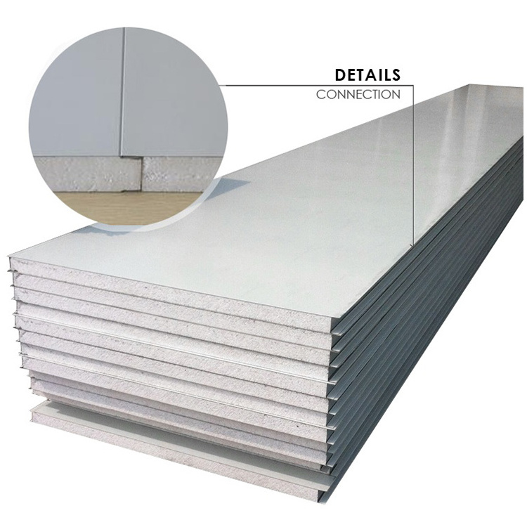 Factory price eps foam steel roof and wall sandwich panels for prefab houses