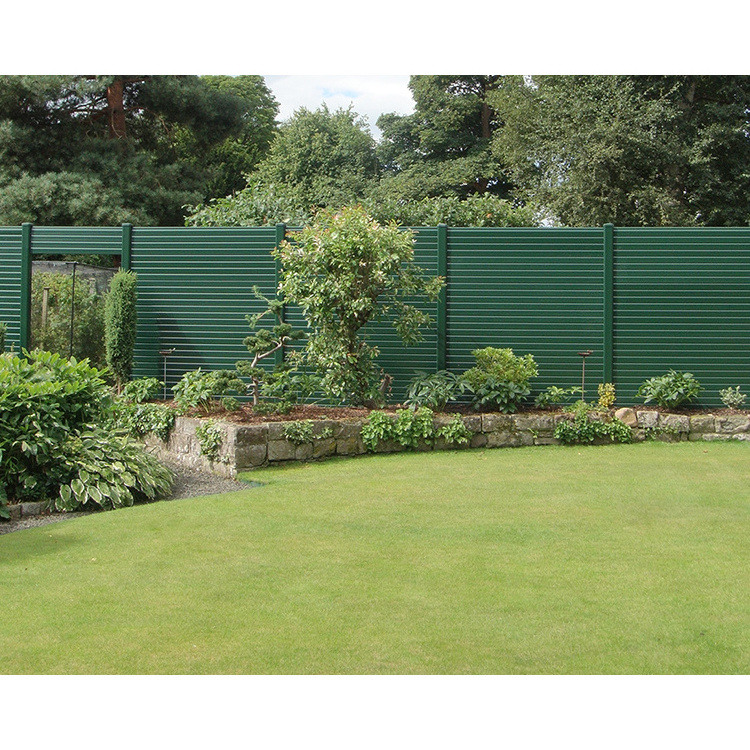 Welded Wire V Mesh Metal 3d Folding Panel Coated Green Home Garden Fence