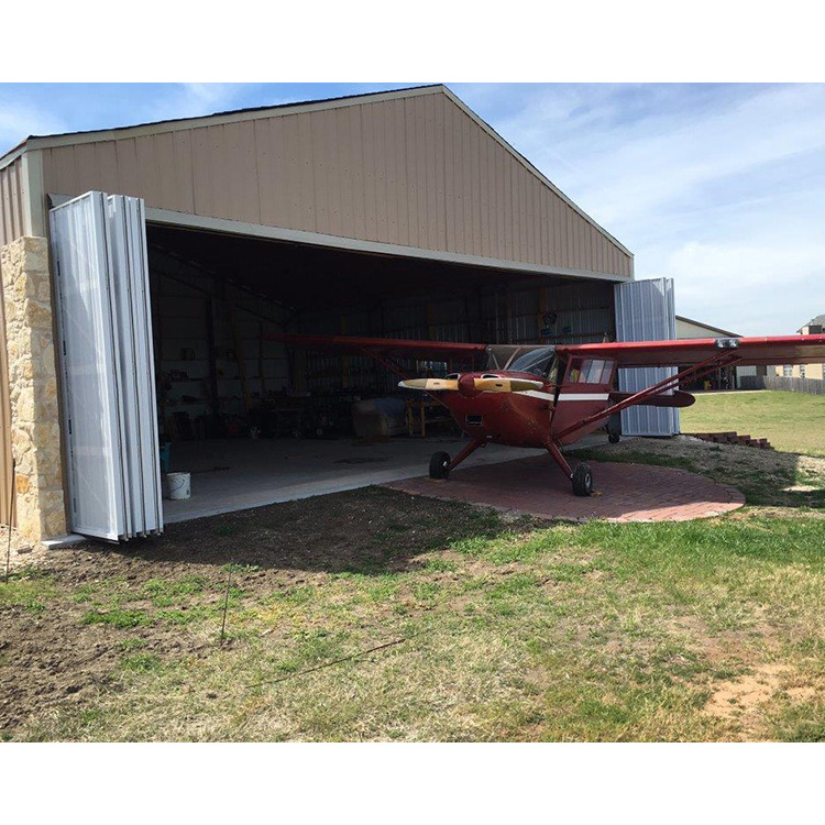 Prefab galvanized steel structure aircraft hangar construction