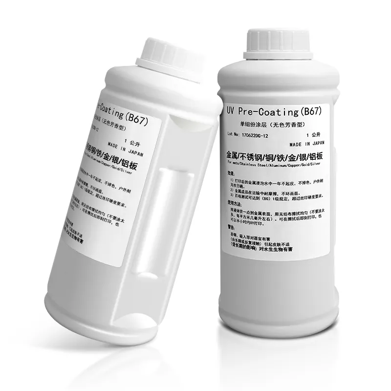 1000ml Uv Primer / Uv Pre Coating For On To Glass Metal And Ceramic For To Print On Uv Printer