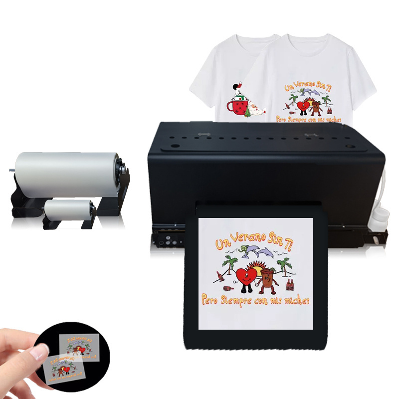 DTF Printer 12inch 33cm 30cm Roll Pet Film Transfer Powder Oven Printer Head L805 L1800 XP600 Textile T-shirt A3 DTF Printer