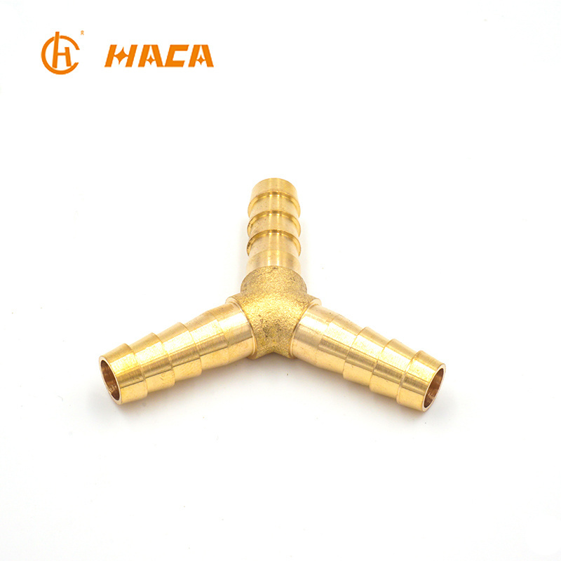 Hot sale china suppliers brass hose barb y tee pipe fitting,plastic hose connector tee