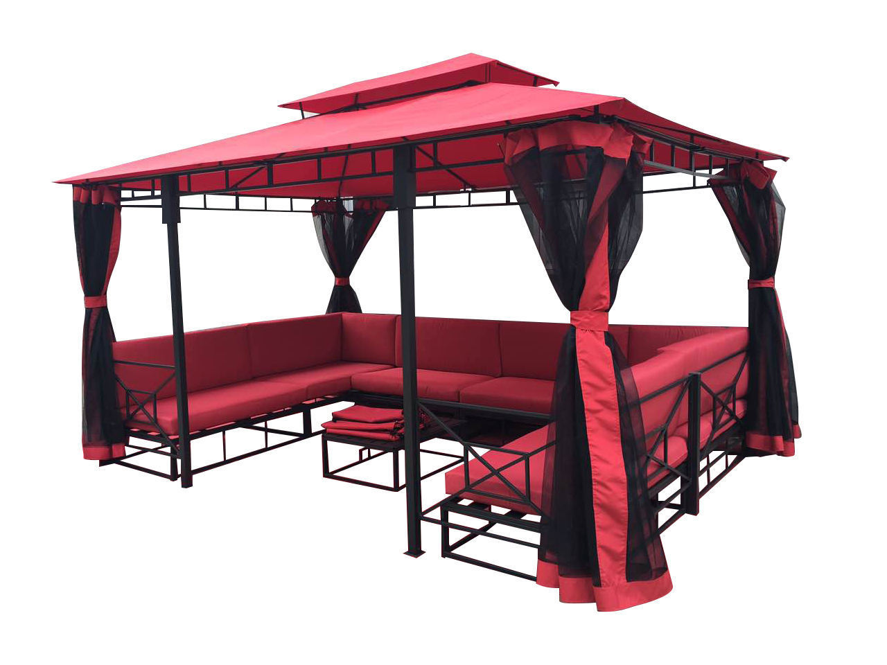 China Custom Wholesale Cheap Pavilion With Curtain