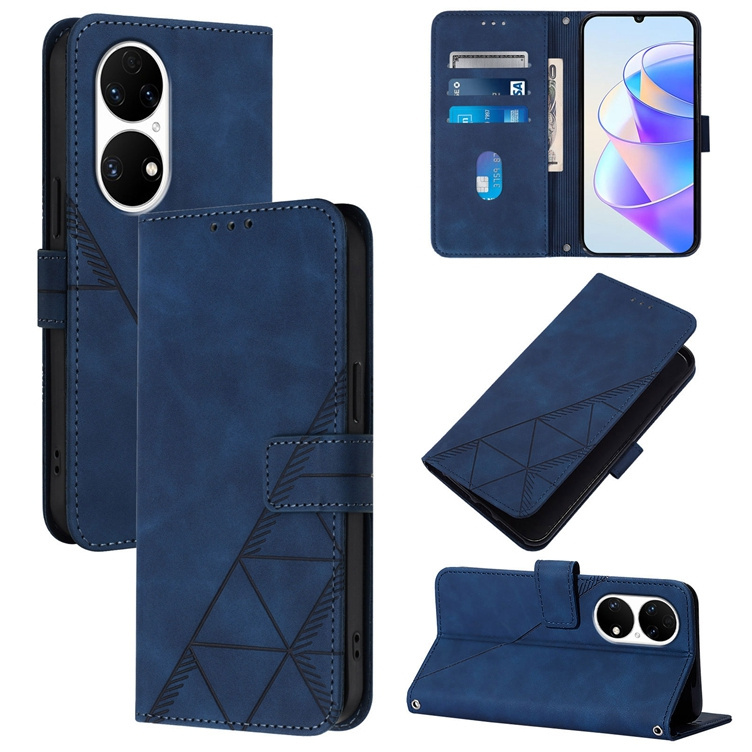 Business Line Wallet Leather Case For Huawei Mate 60 Pro P60 Part P50 P40 Lite 4G Nova 6 SE 3E P30 P20 Magic 5 Pro Flip Cover