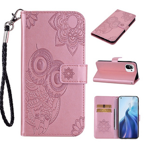 For Samsung Galaxy S21 FE Xcover 5 Xcover5 Owl Printed Wallet Leather Case Luxury Flip Stand Phone Skin Cover Pouch Bag