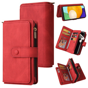 Multi Cards Slot Purse Wallet Leather Case For OPPO F19 Pro 4G A93 5G A94 Realme 8 V13 V5 C21 GT 5G Find X3 Zipper Cover