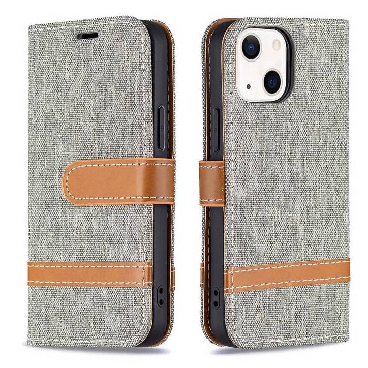 Canvas Jean Wallet Leather Case For IPhone 15 14 13 Pro 12 Mini 11 Pro Max X XS XR 7 8 Plus Jeans Flip Stand Mobile Phone Cover