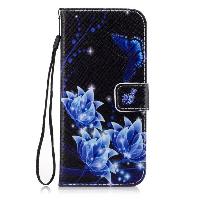 Flower Print Wallet Leather Case For Samsung S7 Edge S6 Edge S5 Mini S4 S3 Mini I8190 I9190 Flip Cover Don't Touch My Phone