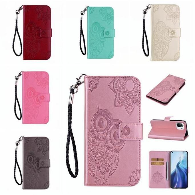 For Samsung Galaxy S21 FE Xcover 5 Xcover5 Owl Printed Wallet Leather Case Luxury Flip Stand Phone Skin Cover Pouch Bag