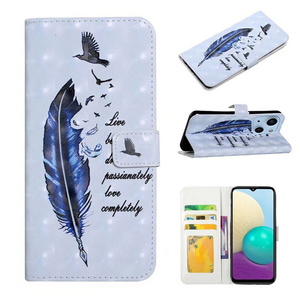 3D Fashion Wallet Leather Case For IPhone 15 14 13 12 Mini 11 Pro Max X XR XS 8 7 6 6S Plus Lace Flower Feather Flip Stand Cover