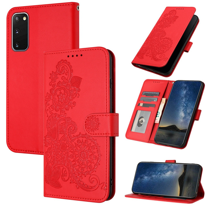 Flower Embossed Wallet Leather Case For Samsung galaxy Xcover pro 5 4 M53 5G M33 M13 M34 M54 A72 4G A73 Flip Cover