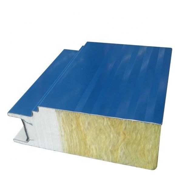 Low Price Polyurethane Sandwich Panel/Rock wool panel  For Garage Doors and Wall