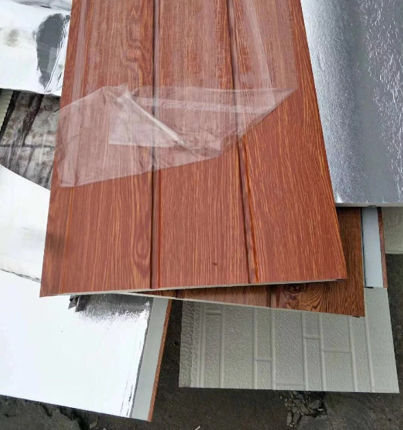 Fireproof prefab outdoor wall sandwich pu sandwich decoration panel cladding house wall panel