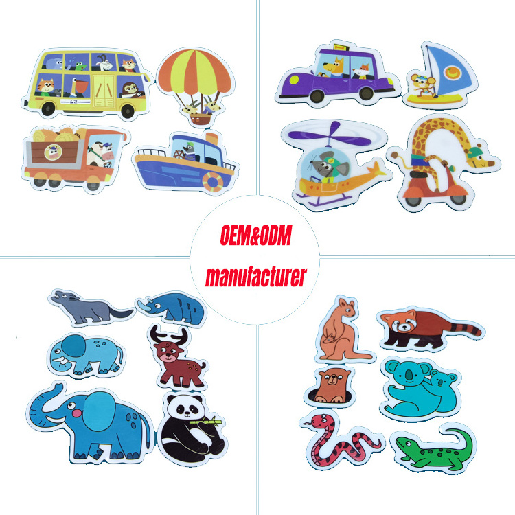 Customized Food-Grade TPE Shaped Silicone Stickers Waterproof Q-Bomb Cartoon Stickers Children Washable Reusable Laptop Car