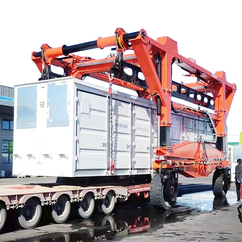 50 ton 60 ton wheel crane beam bridge segment container straddle carrier for sale