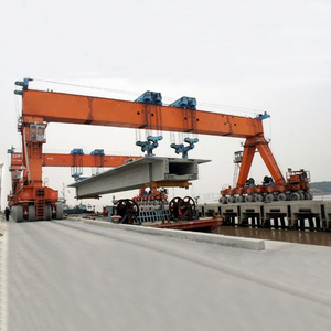 50 Ton 60 Ton Bridge Rubber Tyre Mobile Straddle Carrier Gantry Crane