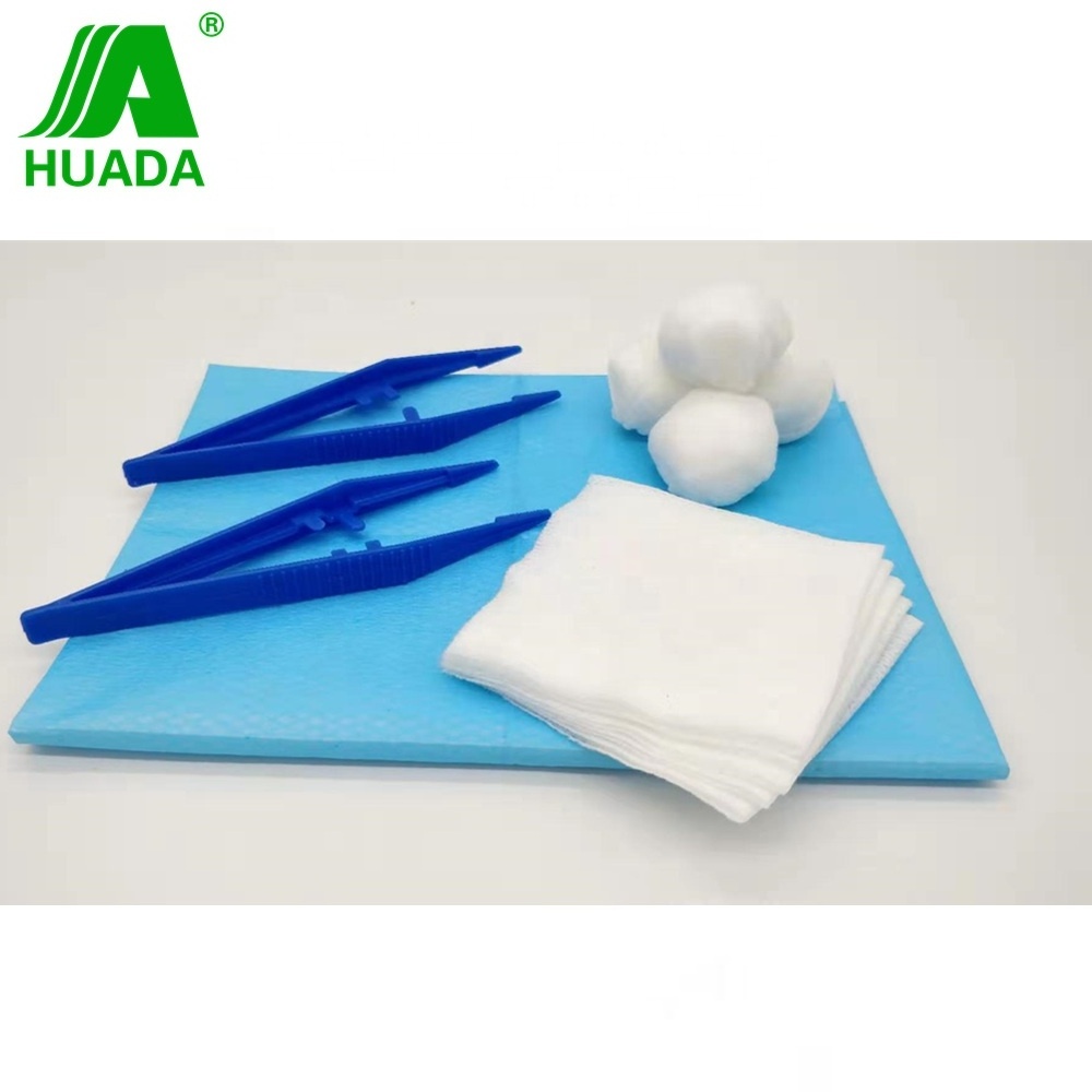 Disposable sterile medical basic dressing set in dressings and care for materials