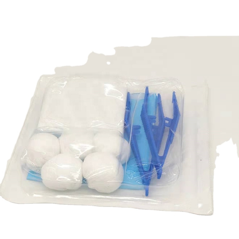 Disposable sterile medical basic dressing set in dressings and care for materials