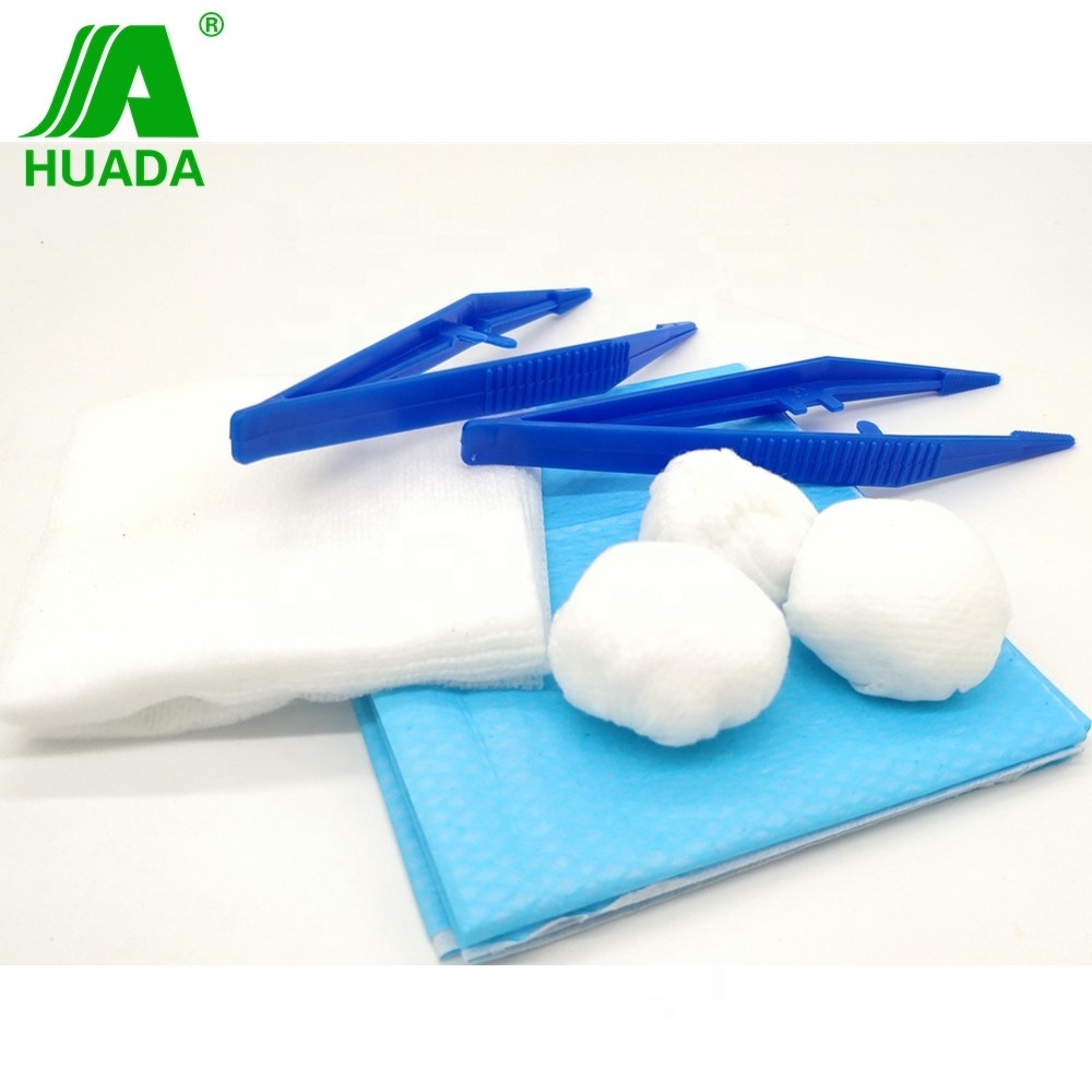 Disposable sterile medical basic dressing set in dressings and care for materials