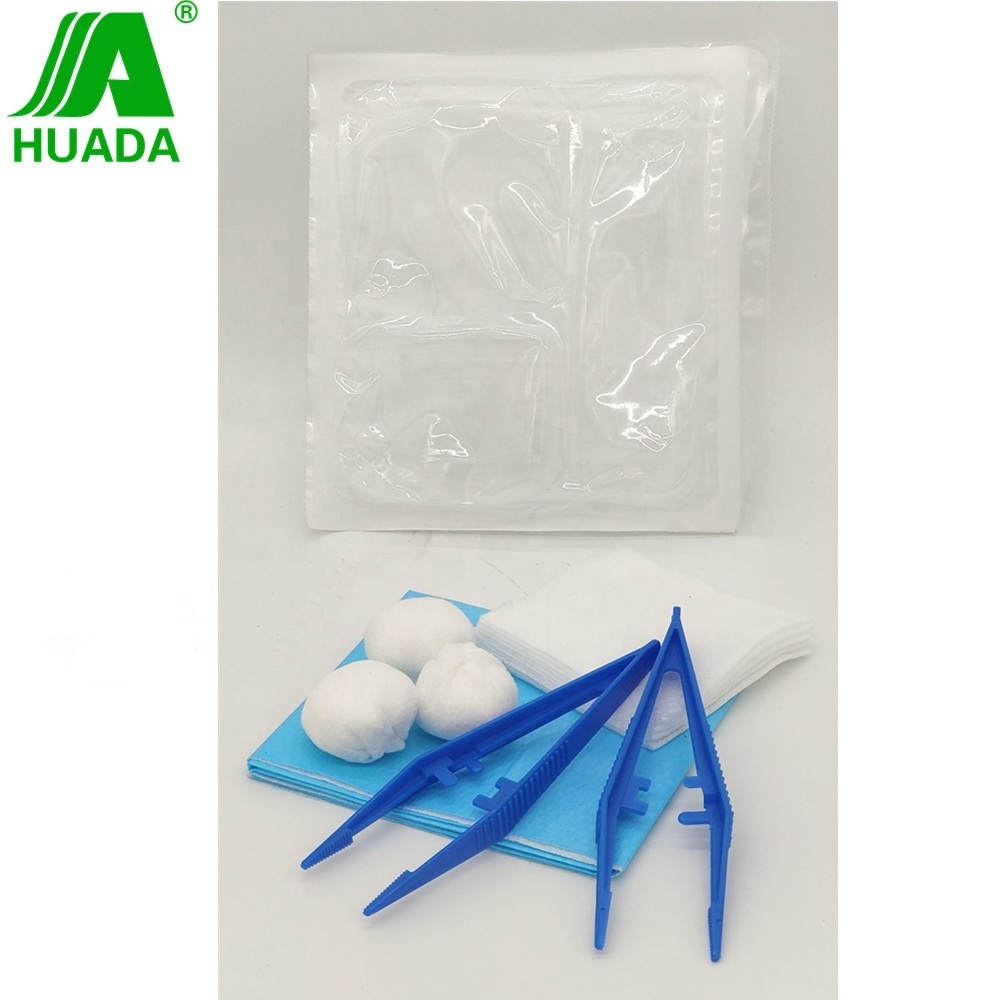 Disposable sterile medical basic dressing set in dressings and care for materials