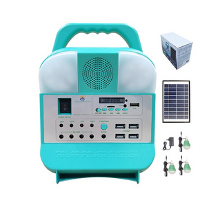 Portable Wholesale Mini Off Grid Home Solar Energy Panel Power System 3 LED Light bulbs 2 built - in lights Kits