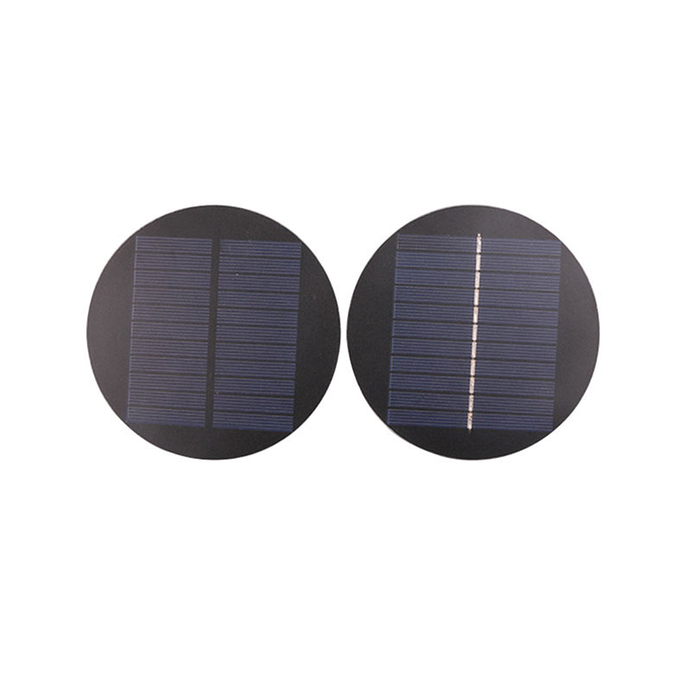 Best quality OEM ODM 1W 5.5V 190mA 119*119mm Epoxy Cell Led Light Custom Mini Round Shape Solar Panel