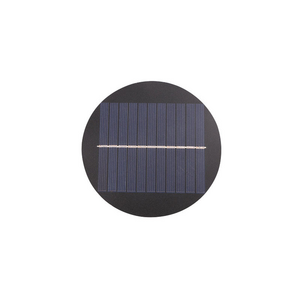 Best quality OEM ODM 1W 5.5V 190mA 119*119mm Epoxy Cell Led Light Custom Mini Round Shape Solar Panel