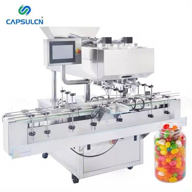 PBDS-12 High Speed Automatic Vibrating Multi Channel Capsule Counting Pill Soft Gel Candy Capsule Tablet Counter Machine