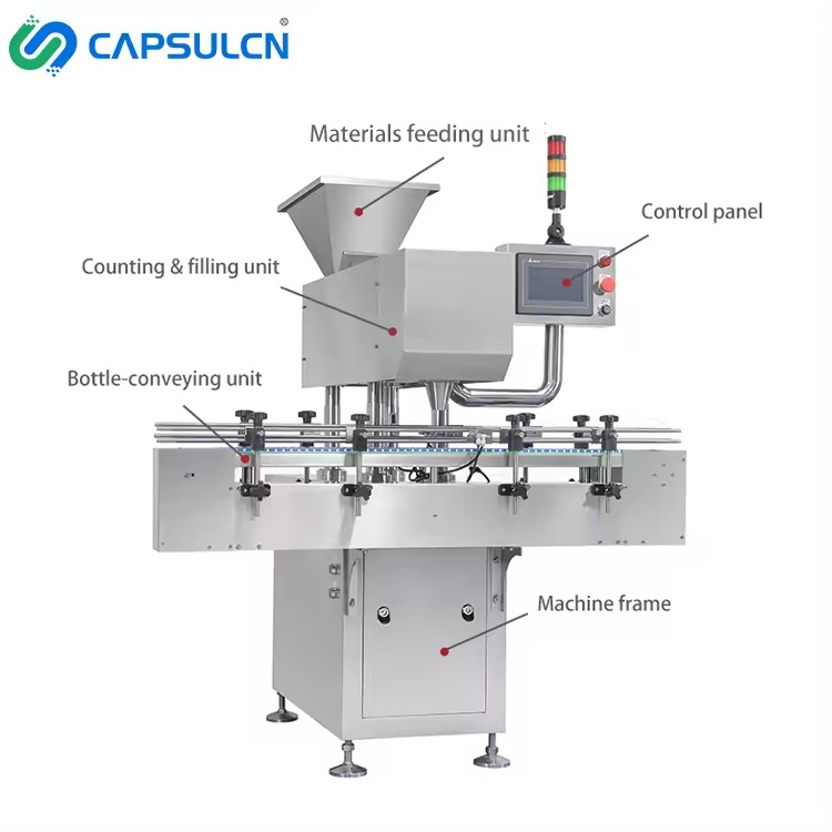 CapsulCN Automated High Speed Capsule And Tablet Counting Machine Small Fully Automatic Electronic Pill Tablet Capsule Counter