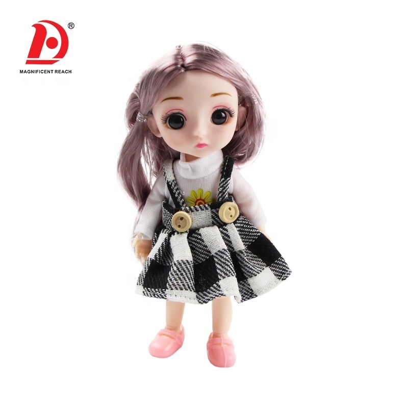 HUADA 2023 Hot Style 6 Inches Fashion Furniture Suit Soft Rubber Girl Baby Doll Toy Set For Kids