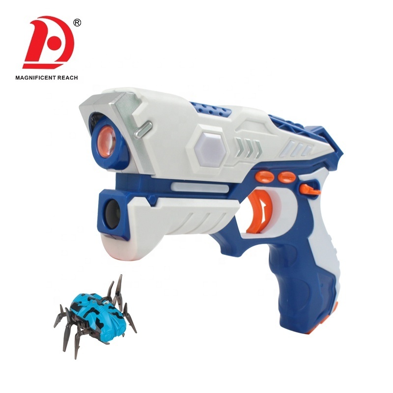 HUADA 2023 2pcs Shantou Kids Shooting Game Play Electronic Lazer Toy Gun Set with USB Line